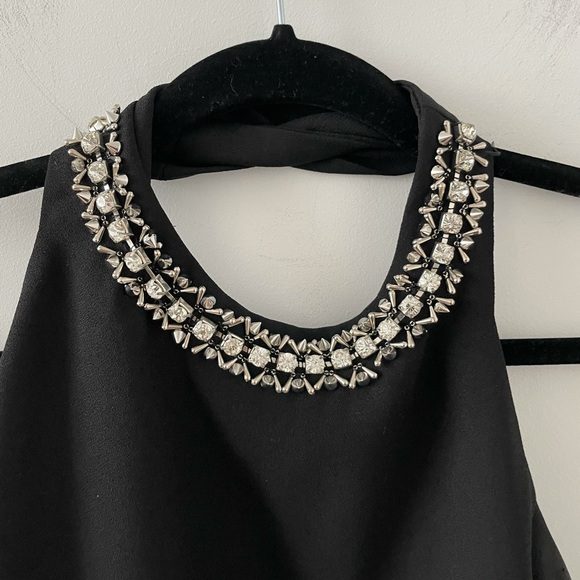 Rebecca Taylor Studded Scoop Neck Sleeveless Dress - Picture 3 of 10